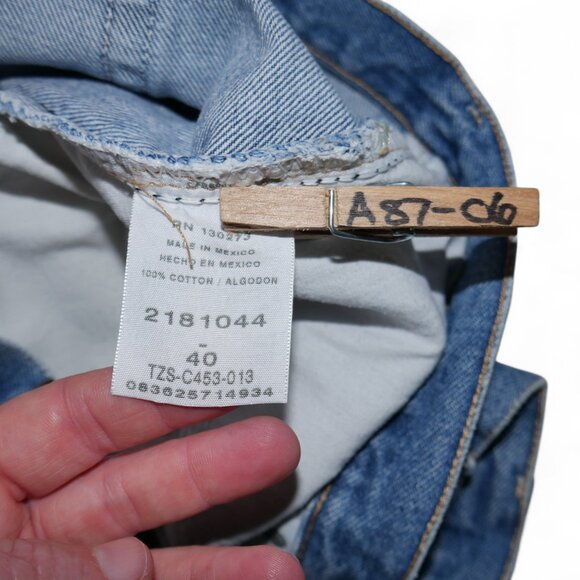 Vintage LEE Men’s Jean Shorts Tag Size 40 Actual 38 Denim Jorts Stonewashed GUC - Picture 8 of 9